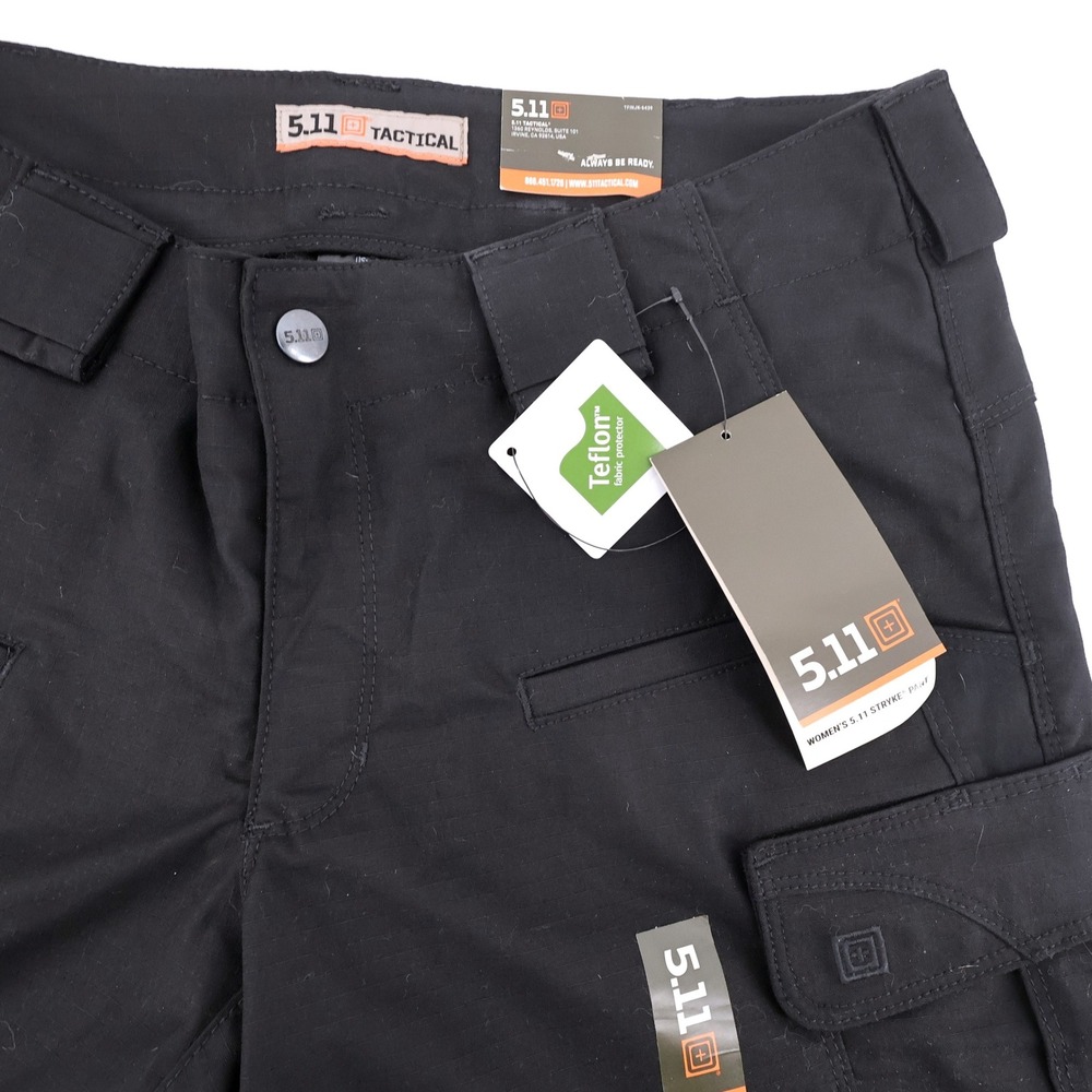 NEW 5.11 Tactical Stryke Straight Fit Pant Black N/Womens 12 Long